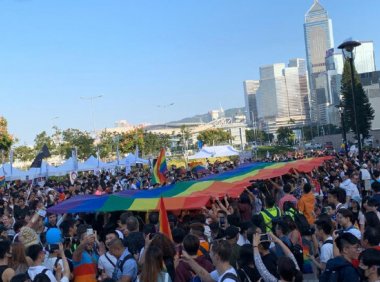 香港同志集会，呼吁立法禁止性倾向歧视